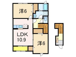 リュミエール学校町の物件間取画像